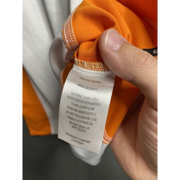 FootJoy Polo Polyester Men Size Small White Color Block - Picture 2 of 16